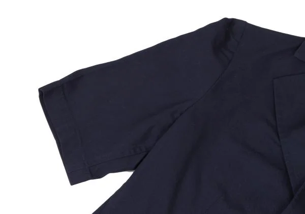 ワイズY's コットンショート丈半袖ジャケット 紺2 K-71730_006