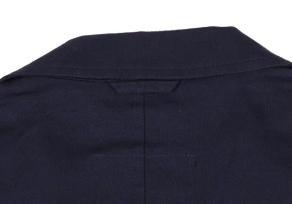 ワイズY's コットンショート丈半袖ジャケット 紺2 K-71730_010