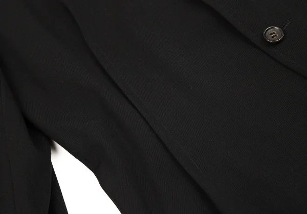 トリココムデギャルソンtricot COMME des GARCONSウールギャバランダムダーツデザインジャケット 黒M K-71768_011