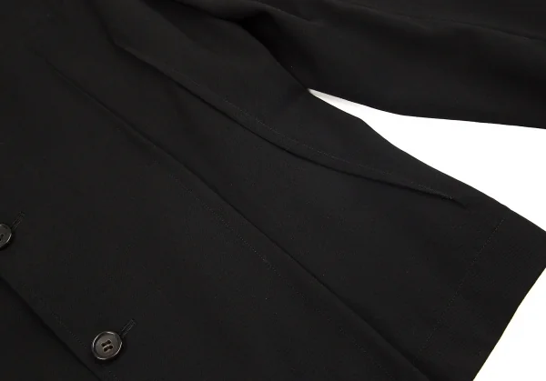 トリココムデギャルソンtricot COMME des GARCONSウールギャバランダムダーツデザインジャケット 黒M K-71768_012