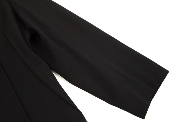 トリココムデギャルソンtricot COMME des GARCONSウールギャバランダムダーツデザインジャケット 黒M K-71768_008