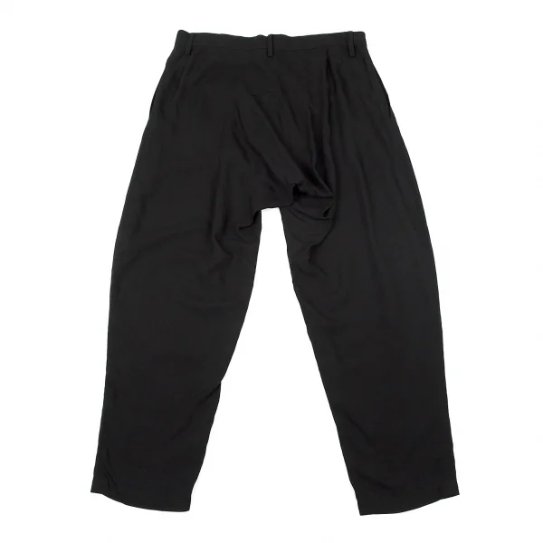 リミフゥLIMI feu キュプラ切り替えデザインパンツ 黒S K-71800_009