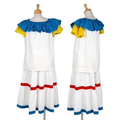 イヴサンローランYves Saint Laurent カラフルコットンセットアップスーツ 白青黄