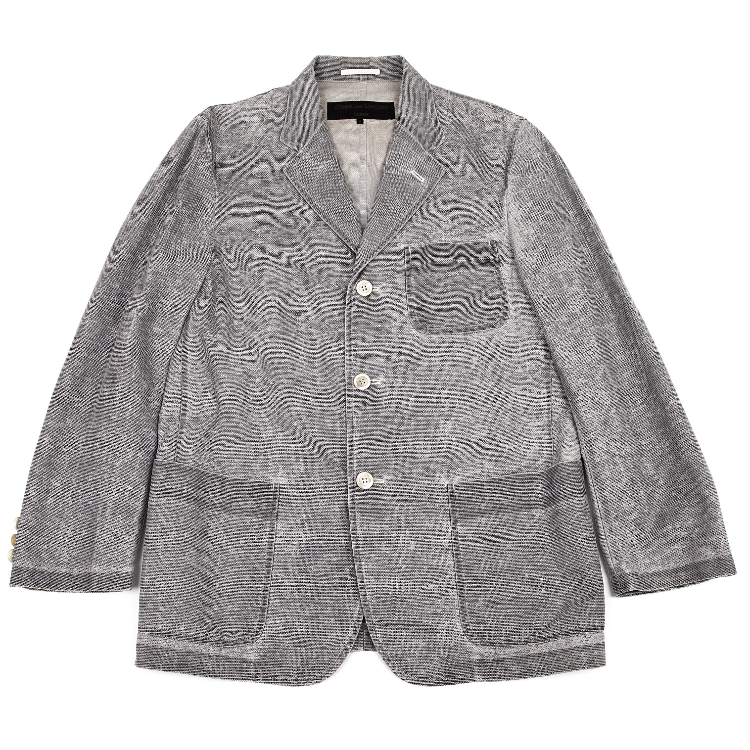 COMME des GARCONS HOMME Printed Nylon 3B Jacket Grey S | PLAYFUL