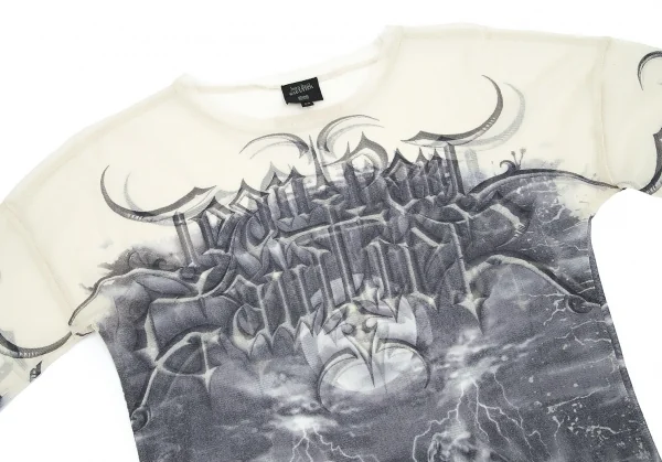 Jean-Paul GAULTIER HOMME Printed Mesh Long Sleeve T Shirt