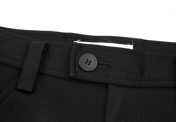 イッセイミヤケISSEY MIYAKEポリエステルジャージ生地パンツ 黒M K-72261_004