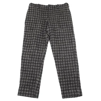 ヨウジヤマモト プールオムYohji Yamamoto POUR HOMME ウールシルクツイードニットパンツ