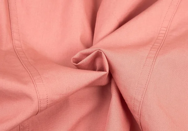 ジャンポールゴルチエ ファムJean Paul GAULTIER FEMME ネックギャザー5分袖ブラウス サーモンピンク40 K-72399_013