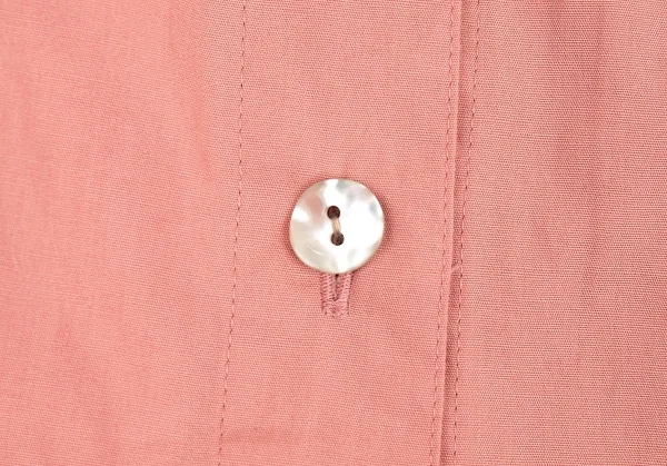 ジャンポールゴルチエ ファムJean Paul GAULTIER FEMME ネックギャザー5分袖ブラウス サーモンピンク40 K-72399_005