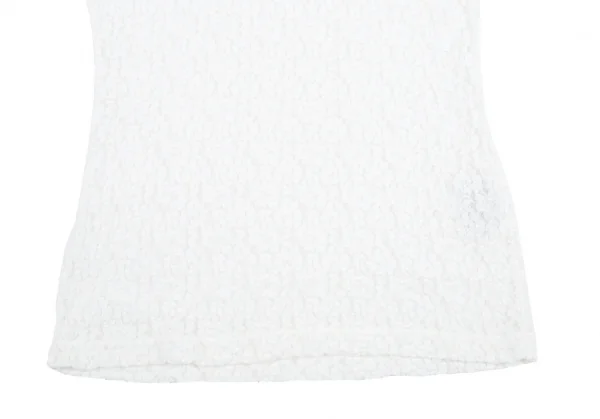 トリココムデギャルソンtricot COMME des GARCONS ストレッチレーススクエアネックカットソー オフM位 K-72407_007