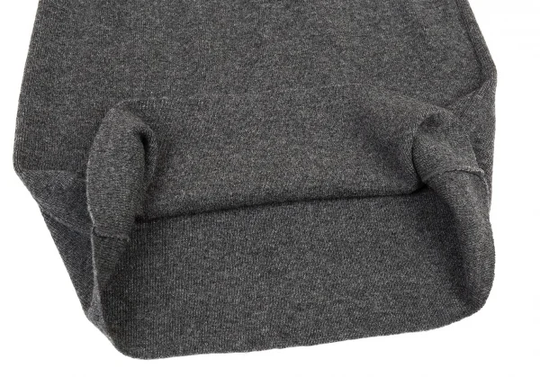 トリココムデギャルソンtricot COMME des GARCONS ウールナイロンリブニットスカート チャコールM位 K-72426_006