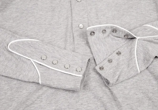 ローブドシャンブル コムデギャルソンrobe de chambre COMME des GARCONS ウエスタンデザインカットソー 杢グレーM位 K-72438_009