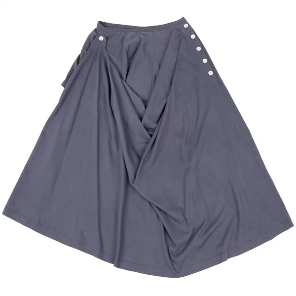 コムデギャルソンCOMME des GARCONSコットン天竺変形カットソスカート グレーブルーM K-72450_002