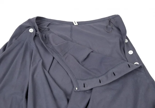 コムデギャルソンCOMME des GARCONSコットン天竺変形カットソスカート グレーブルーM K-72450_005