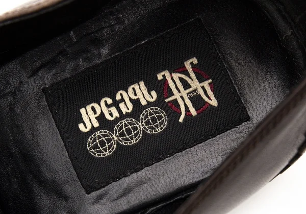 ジャンポールゴルチエJean Paul GAULTIER PARIS ピンキングカットポインテッドトゥローファー ブラウン24 K-72475_015