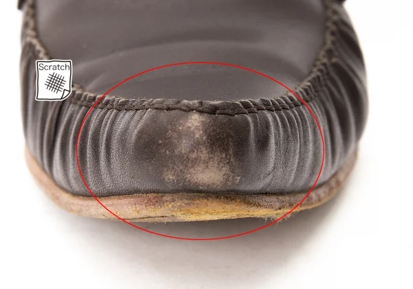 ジャンポールゴルチエJean Paul GAULTIER PARIS ピンキングカットポインテッドトゥローファー ブラウン24 K-72475_006