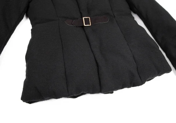 ジーンズポールゴルチエJean's Paul GAULTIER ベルテッドウールダウンジャケット 黒40 K-72562_010