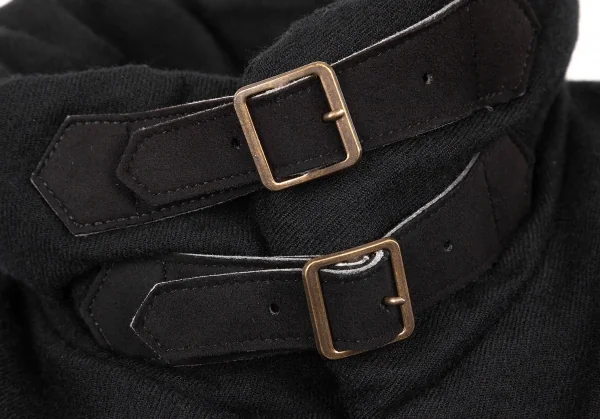 ジーンズポールゴルチエJean's Paul GAULTIER ベルテッドウールダウンジャケット 黒40 K-72562_004