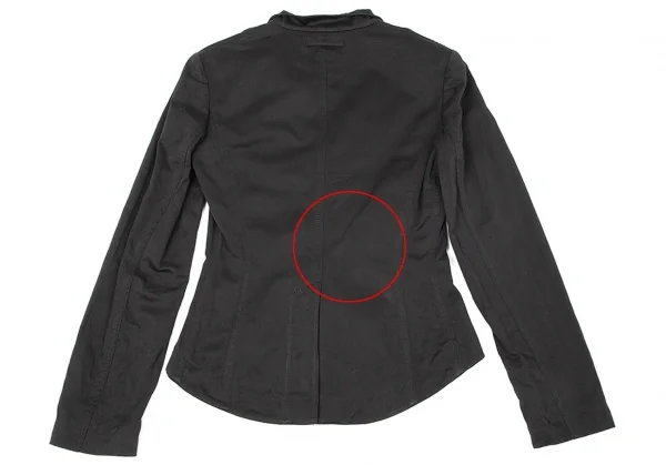 ジャンポールゴルチエ Jean Paul GAULTIER フリルカラーコットンショートジャケット 黒40 K-72568_011