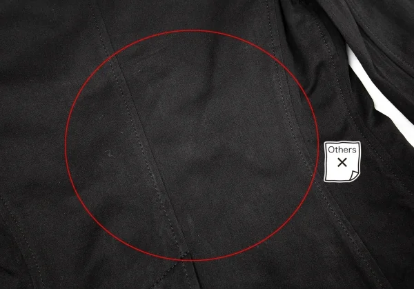 ジャンポールゴルチエ Jean Paul GAULTIER フリルカラーコットンショートジャケット 黒40 K-72568_012