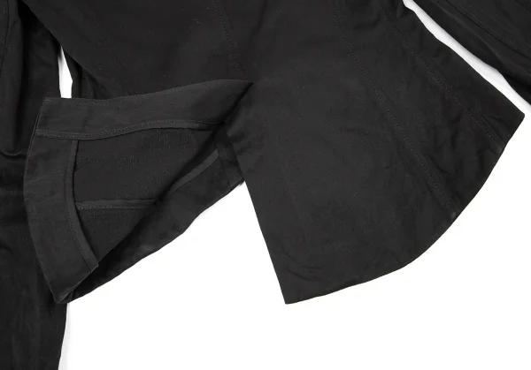 ジャンポールゴルチエ Jean Paul GAULTIER フリルカラーコットンショートジャケット 黒40 K-72568_014