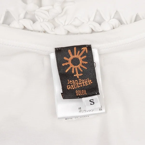 ジャンポールゴルチエ ソレイユJean Paul GAULTIER SOLEIL イカリ編み込みデザインタンクトップ オフS K-72584_015