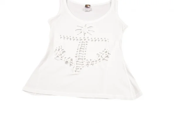 ジャンポールゴルチエ ソレイユJean Paul GAULTIER SOLEIL イカリ編み込みデザインタンクトップ オフS K-72584_005