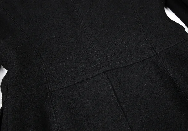 ジーンズポールゴルチエJean's Paul GAULTIER ボタンデザインメルトンウールピーコート 黒42 K-72601_015
