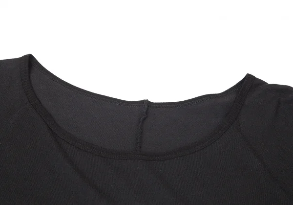 ワイズY's 異素材切替ビッグシルエットカットソー 黒2 K-72861_004