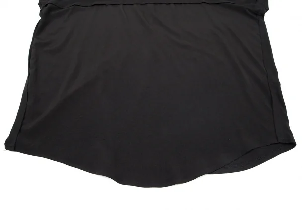 ワイズY's 異素材切替ビッグシルエットカットソー 黒2 K-72861_007