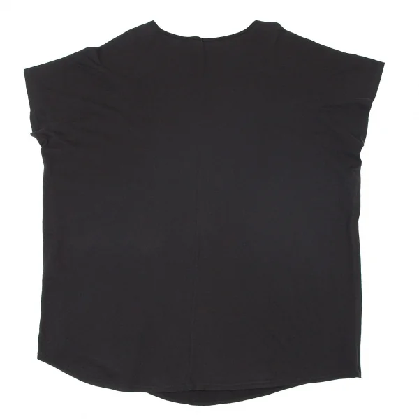 ワイズY's 異素材切替ビッグシルエットカットソー 黒2 K-72861_009