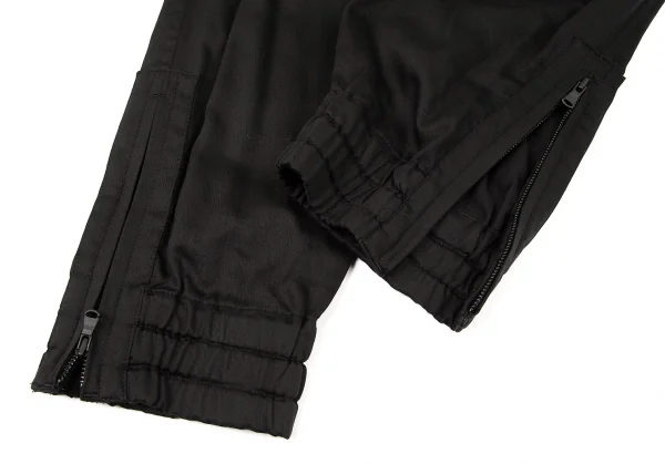 ワイズ ピンクY's PINK  コットンリヨセルブッシュポケット裾ジップパンツ 黒1 K-72881_007