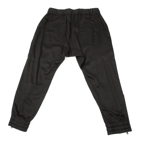 ワイズ ピンクY's PINK  コットンリヨセルブッシュポケット裾ジップパンツ 黒1 K-72881_009