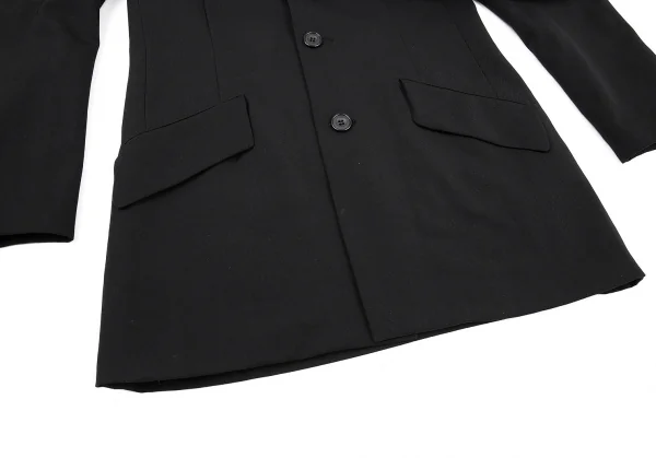 Y's Wool Gabardine Stole Design Jacket K-72922_011