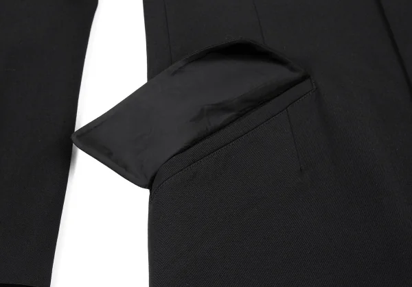 Y's Wool Gabardine Stole Design Jacket K-72922_013