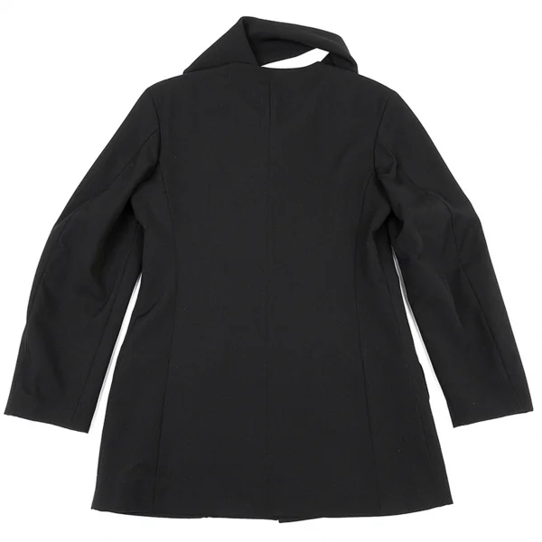 Y's Wool Gabardine Stole Design Jacket K-72922_015