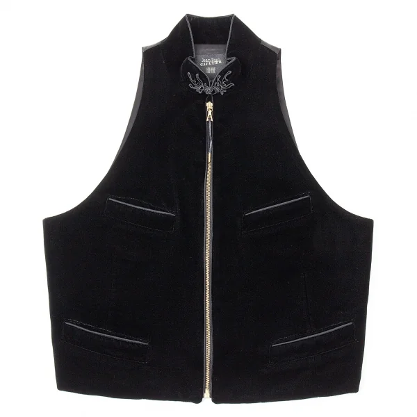 Jean Paul Gaultier ベロア　ベスト 48 ジャンポールゴルチエ オムJean Paul GAULTIER HOMME ベロアスタンド