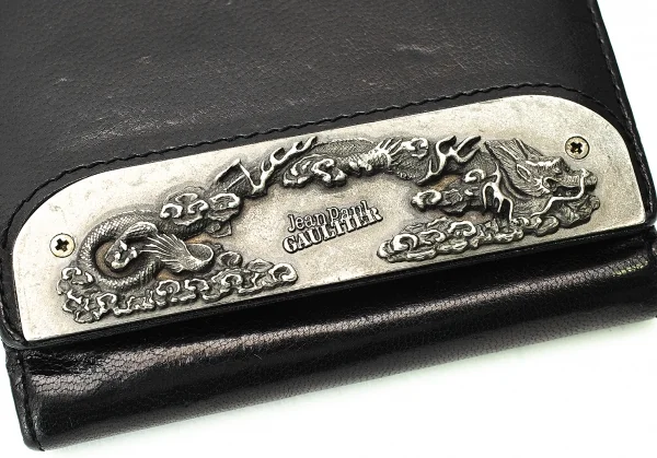 Jean-Paul GAULTIER Dragon Metal Plate Wallet K-72940_005