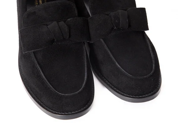 コムコム コムデギャルソンCOMME des GARCONS スウェードリボンローファー 黒23 K-72950_005