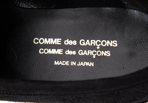 コムコム コムデギャルソンCOMME des GARCONS スウェードリボンローファー 黒23 K-72950_013