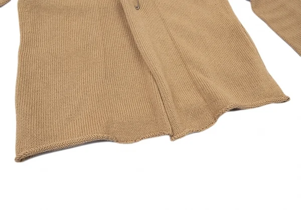 ワイズY's コットンピン留めニットジャケット キャメル3 K-73076_008