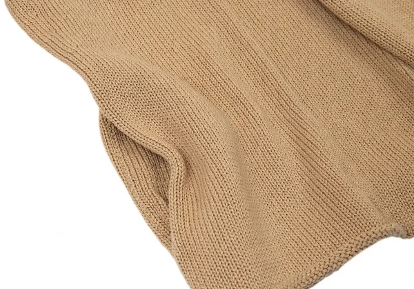 ワイズY's コットンピン留めニットジャケット キャメル3 K-73076_009