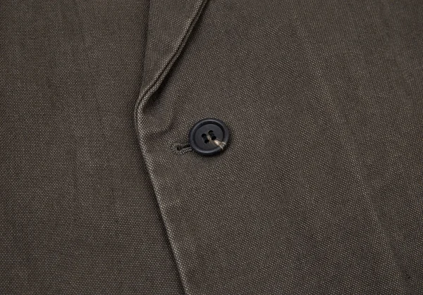 ワイズY's コットンキャンバスジップダブルジャケット 淡カーキ3 K-73078_006