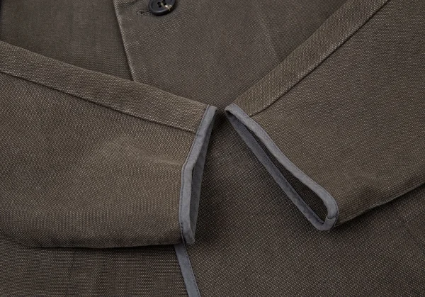 ワイズY's コットンキャンバスジップダブルジャケット 淡カーキ3 K-73078_008