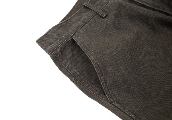 ワイズY's コットンキャンバステーパードパンツ 淡カーキ3 K-73079_003