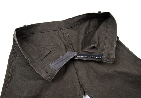 ワイズY's コットンキャンバステーパードパンツ 淡カーキ3 K-73079_005