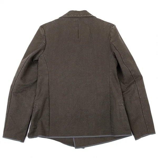 ワイズY's コットンキャンバスジップダブルジャケットセットアップスーツ 淡カーキ3 K-73080_009