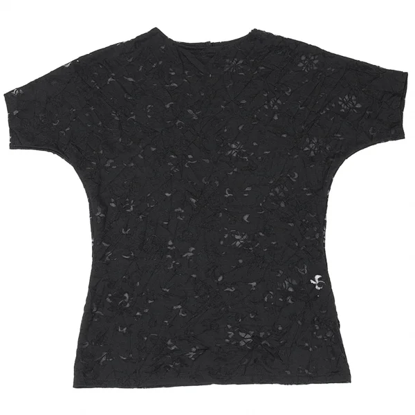 Yohji Yamamoto FEMME Wrinkle Lace T Shirt K-73087_002