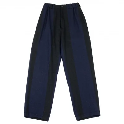 ワイズフォーメンY's for men 赤ラベル ストライプウエストゴムウールパンツ