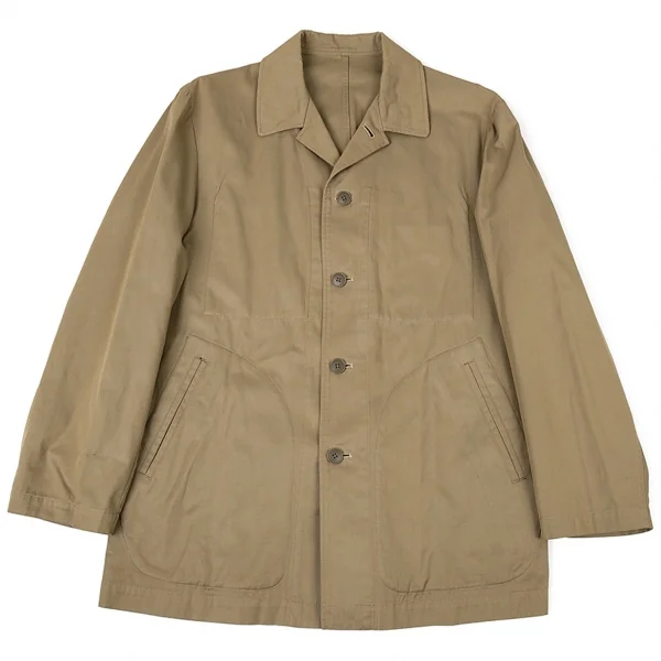 ワイズフォーメンY’s for men 赤ラベル 裏ウールパッチコットンジャケット カーキ2 K-73158_001